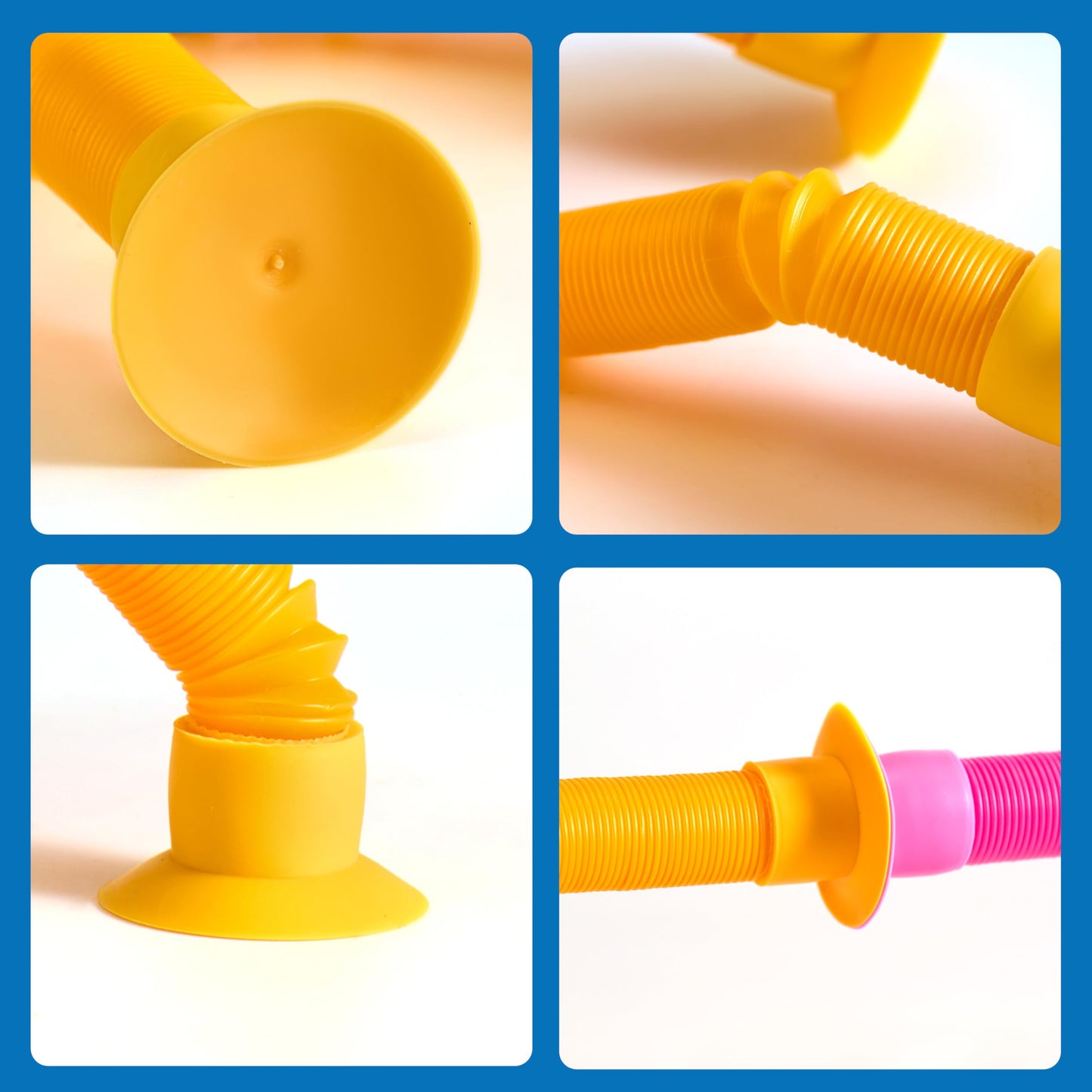 JOYIN 4 Pcs Pop Tubes Suction Cup Giraffe Toys, Autism Sensory Gifts Fidget Toys for Kids Toddler Boys Girls Year Ages 3 4 5 6 7