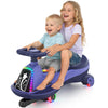 ANPABO 12V Electric Wiggle Car with LED Screen, 2 75W Motors, Ride on Toys Ages 3+, Limit 170Lb, Anti-Rollover, Flashing Wheels