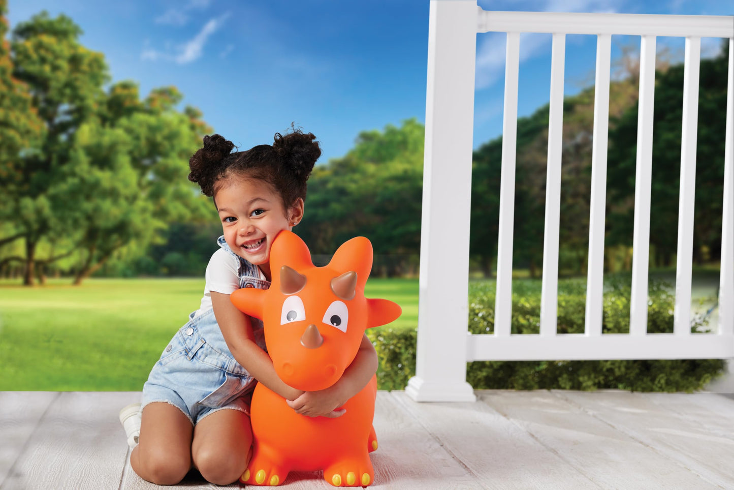 Kidoozie Bounce Around Dino - Inflatable Dinosaur Bouncer - Indoor & Outdoor Fun For Ages 2+
