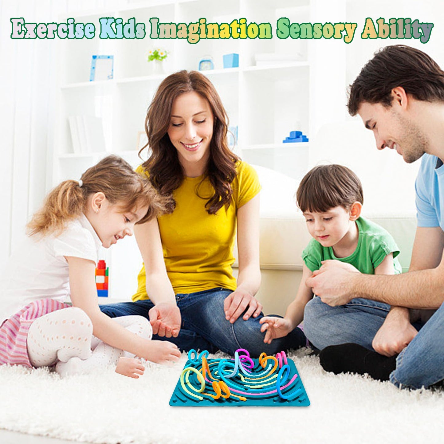 Sensory Activity Board, Silicone Sensory Fidget Toy For Kids, Adhd & Autism, Calming For Anxiety, Silent, No Mess, Sensory Toys