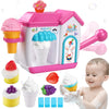 Gretex Toddler Bath Toys For 3 4 5 6 7 8 Years Old Girls, Bubble Ice Cream Maker Bath Toy, Shower Toys, Toddler Bath Toys Age 2-