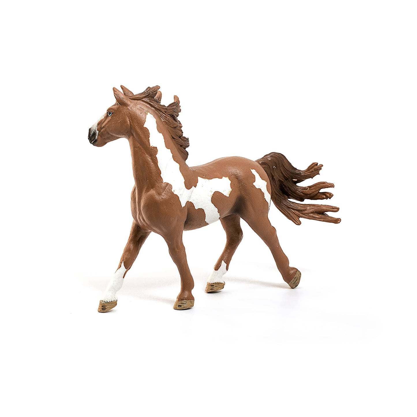 Schleich Farm World, Realistic Animal Toys For Boys And Girls, Pinto Stallion Spotted Horse Figurine, Ages 3+