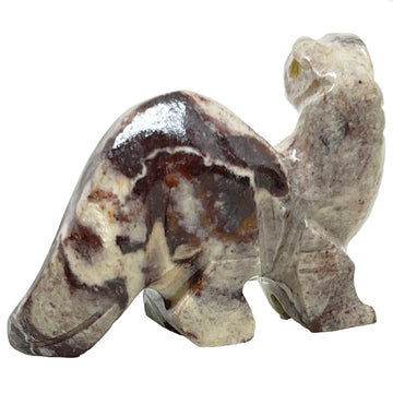 Nelson Creations, Llc 1.5 Inch Brontosaurus Dinosaur Hand-Carved Soapstone Animal Totem Figurine