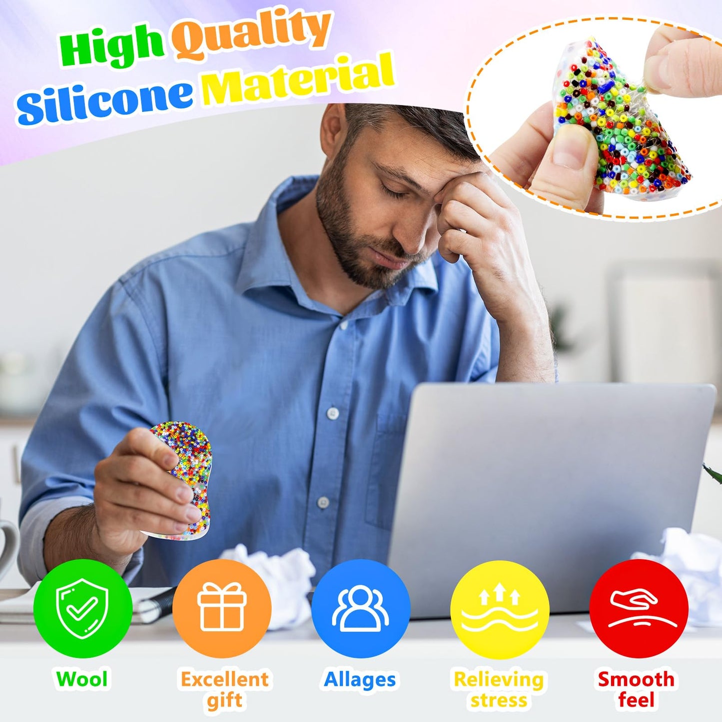 Skin Picking Fidget Toys,Skin Picking Pocket Pads To Pick,Sensory Toys For Skin Pickers,Silicone Picking Fidget Pad,Dermatilloma