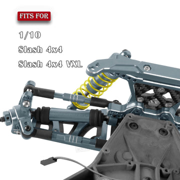 Rcmyou Upgrades Part For 1/10 Slash 4X4 Vxl,Alloy Suspension Arm,Shock Absorber,Caster Block,Steering Blocks,Stub Axle Carriers,