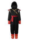 Relibeauty Kids Ninja Costume For Boys,Black & Red,4T-4/110