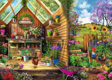 Ravensburger Gardener'S Getaway Large Format Jigsaw Puzzle - 300 Pieces | Designed For Adults | Every Piece Is Unique | Softclick Technology Relaxing Gardening Theme