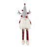 Mud Pie Christmas Buffalo Check Dangle Leg Gnome, Reindeer 23' X 7'
