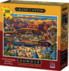 Dowdle Folk Art Jigsaw Puzzle - Grand Canyon, 500 Pieces, Multi Color, Blue Chip Board, Model 00103