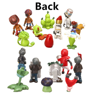 Jhesao 18Pcs Plants And Zombies Pvz Toys Set Action Figures Pvc Toy New, Great Gifts For Kids And Fans, Birthday And Party New