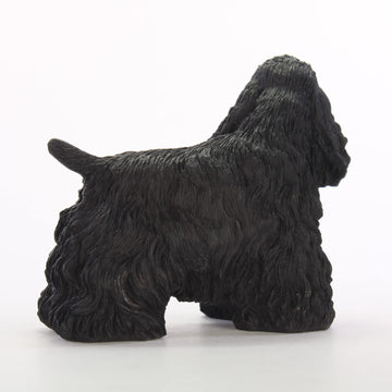 Black Cocker Spaniel Figurine