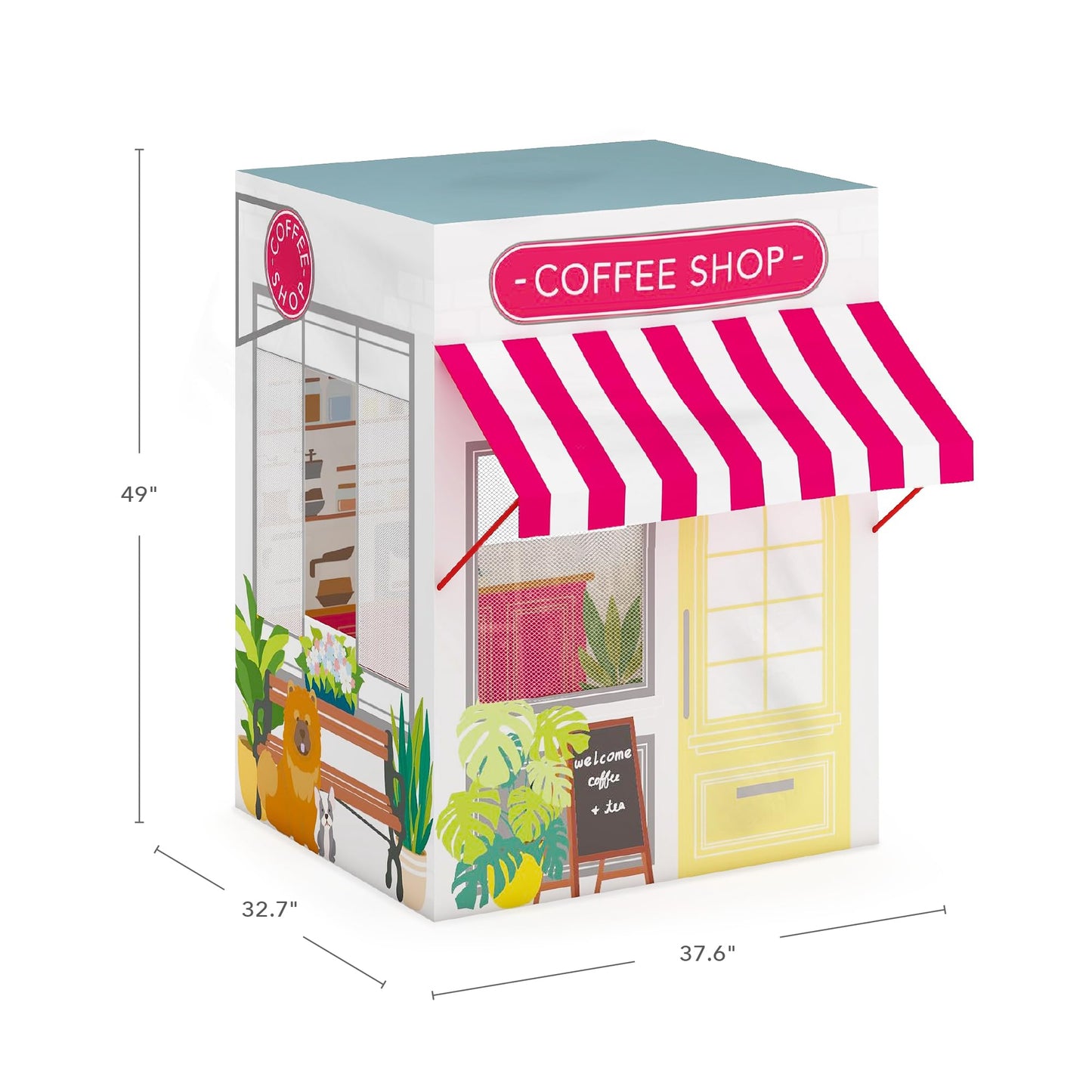 Martha Stewart Kids' Cafe And Coffee Shop Play Tent - Indoor Playhouse For Children For Pretend Play