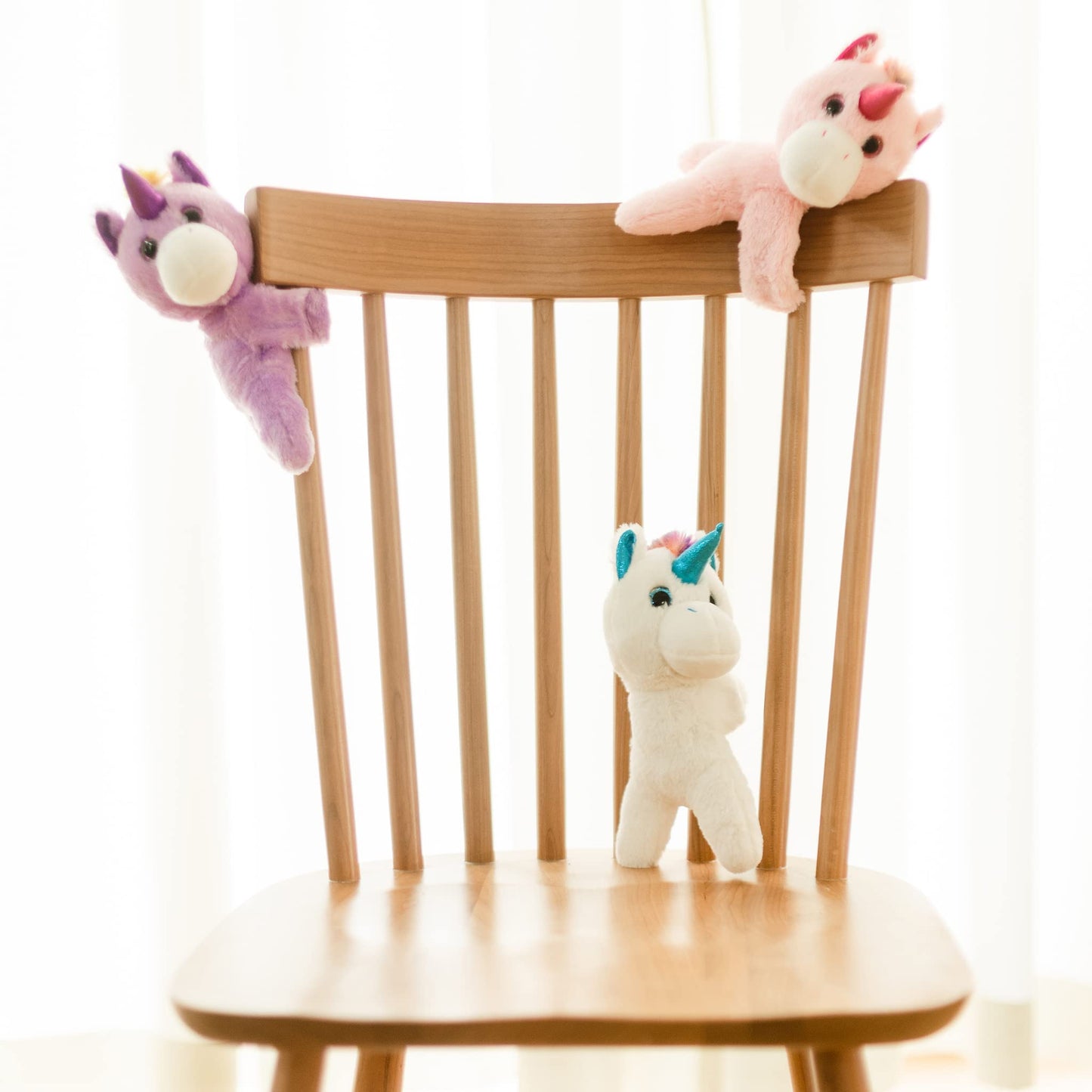 Unicorn Slap Bracelets Stuffed Animals - Plush Toy For Kids And Teens, Toddler Bed And Stroller Toys, Purple,8.5''