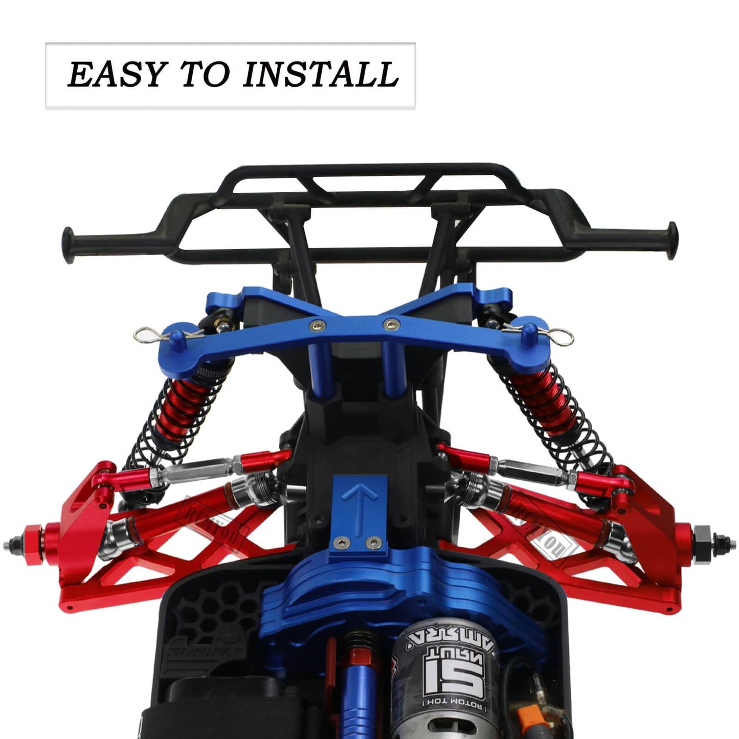 RCMYou Upgrades Part for 1/10 ARRMA Vorteks/Granite/Senton 4x4 3S Blx & Mega 550,Front Rear Drive Shaft,Arms,Steering Blocks Cas