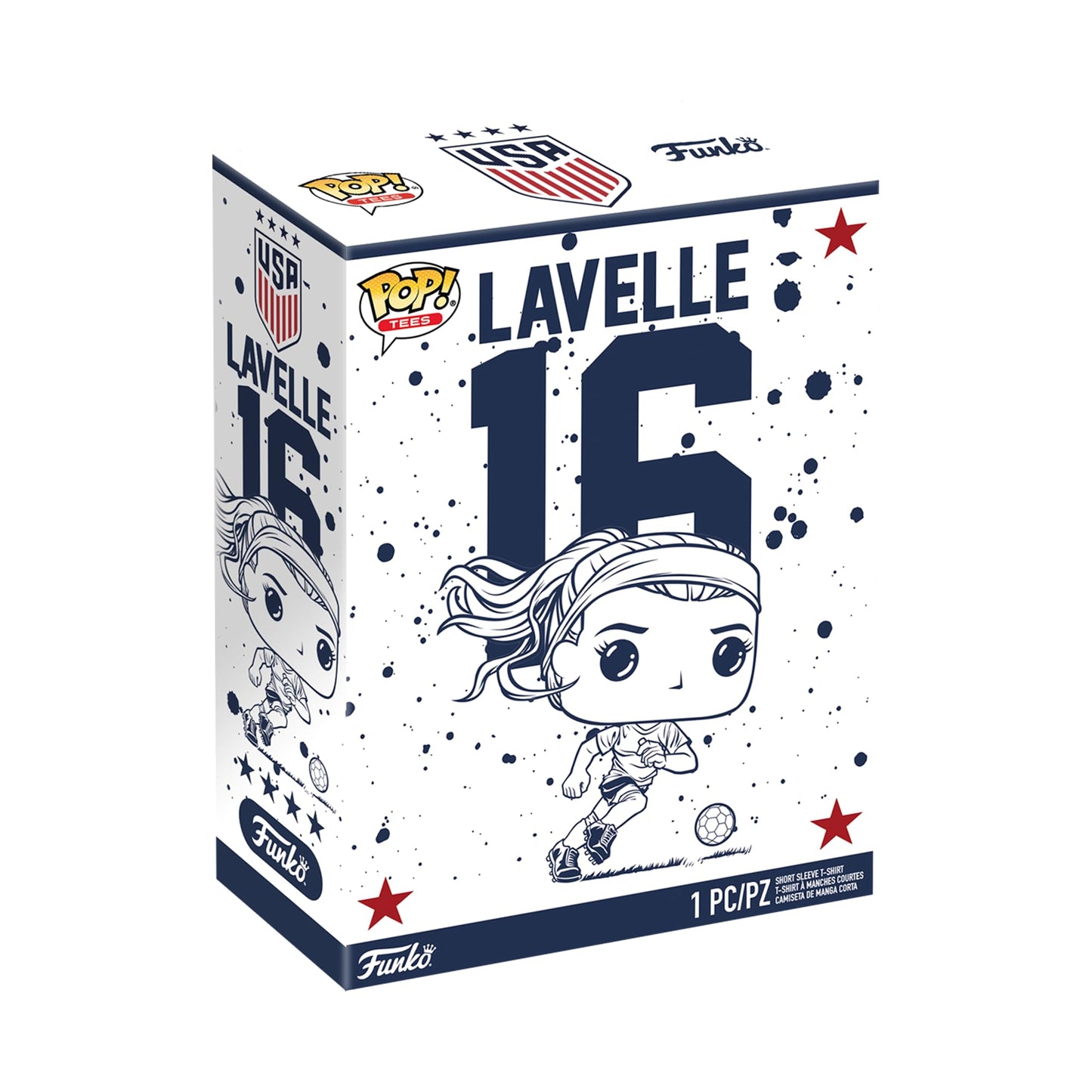 Funko Pop! Boxed Tee: The U.S Women's National Soccer Team - Rose Lavelle - S