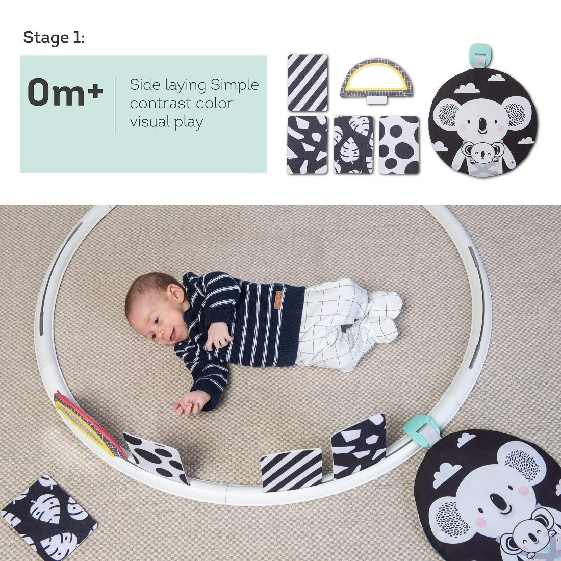 Taf Toys All Around Me Activity Hoop | Developmental Hoop, Prefect For Newborns And Up, With 24 Developmental Activities. Designed To Promote Baby’S Senses, Motor Skills And Cognitive Development