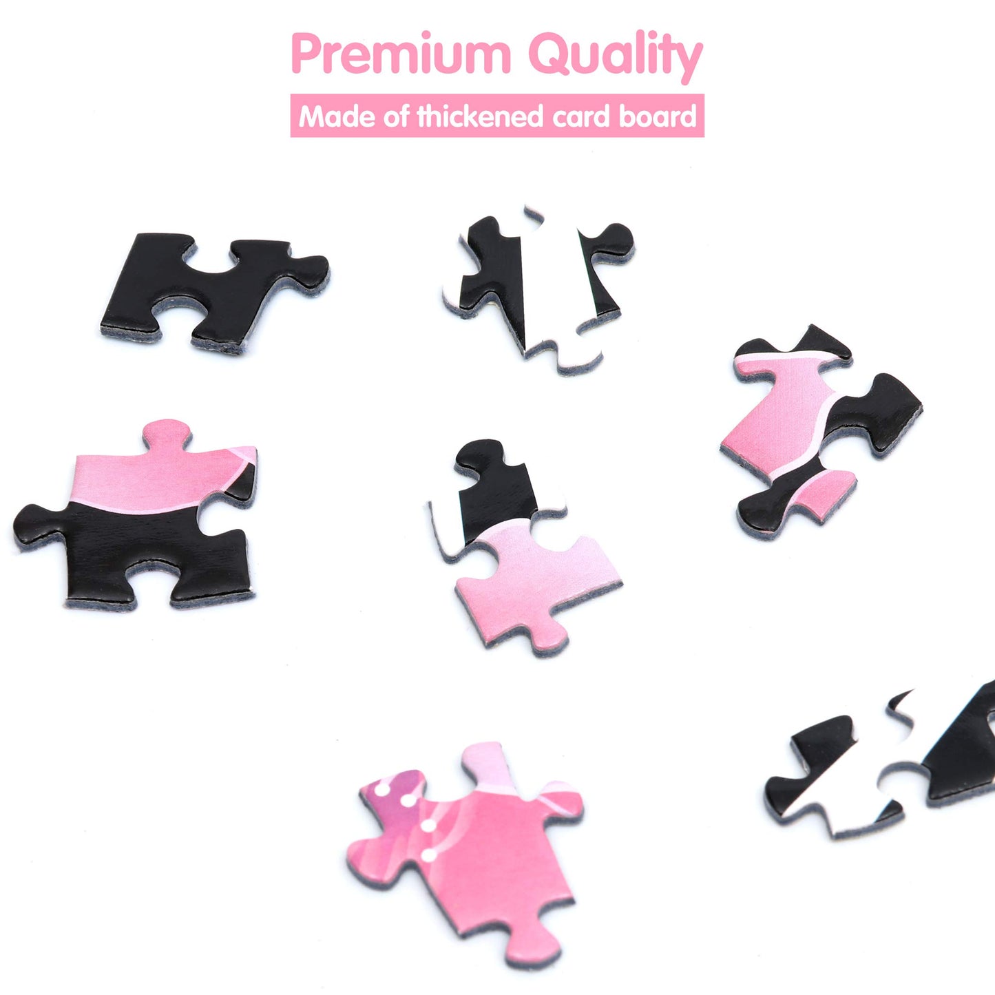 Lavievert 1000 Piece Round Jigsaw Puzzle Game For Adults And Kids - Romantic Cherry Blossom