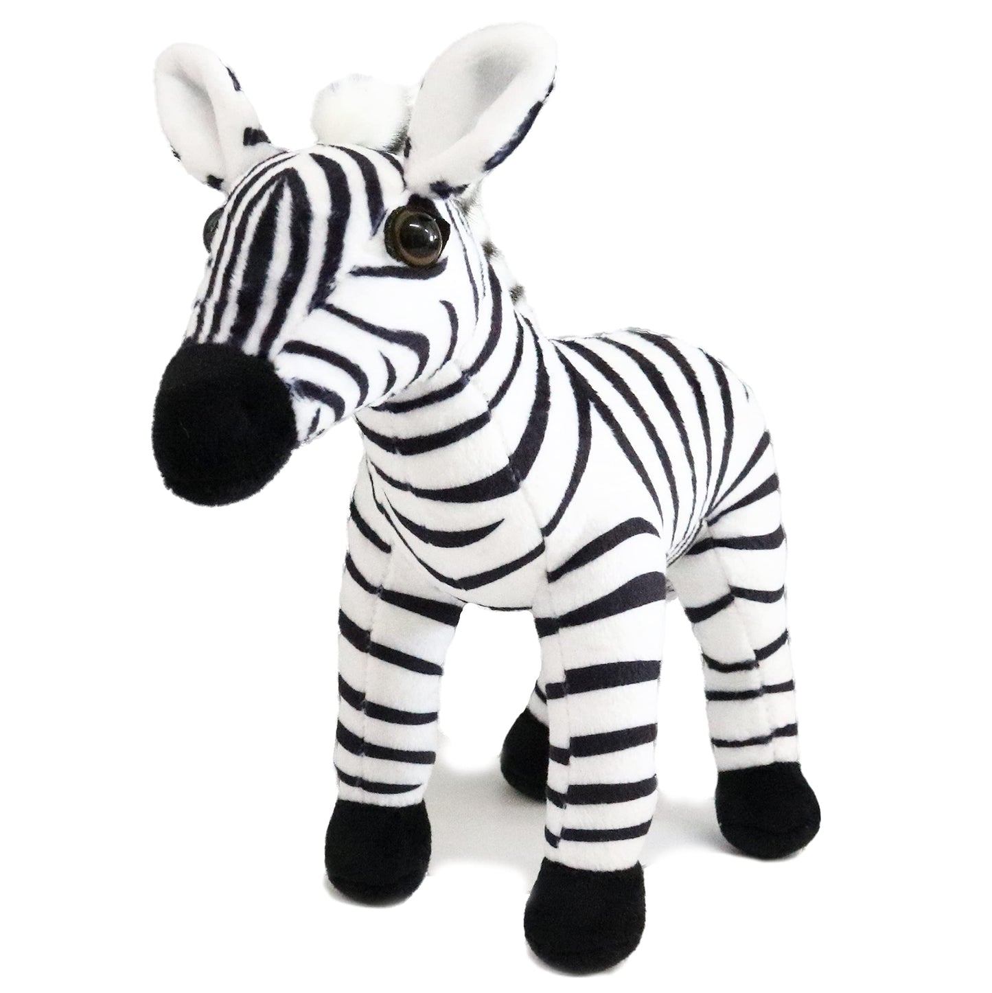 Ice King Bear Wild Animal Small Stuffed Animals Zoo Family Plush Toy (Zebra 7 Inches)
