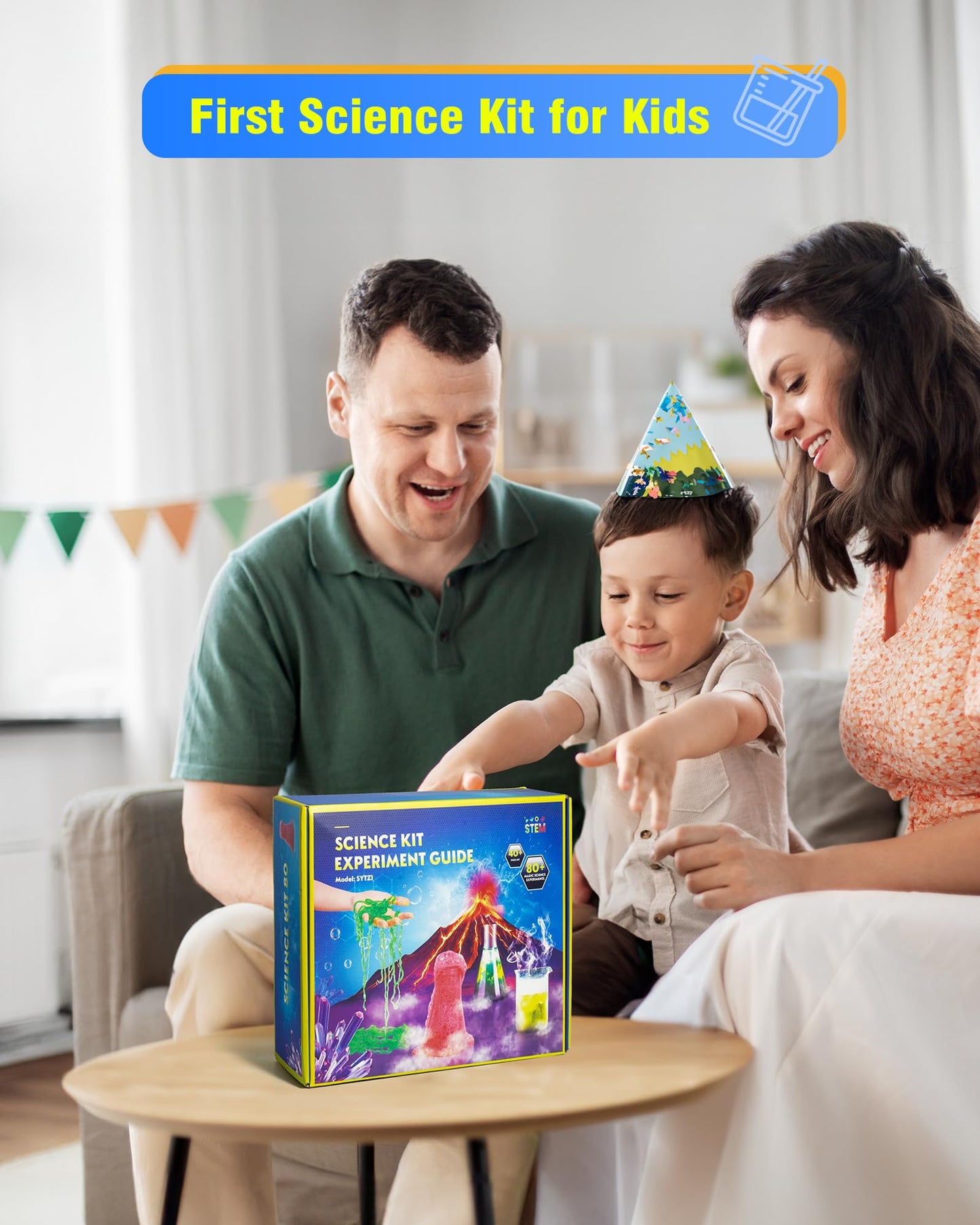 80+ Science Experiment Kit For Kids Ages 5-6-7-8, Birthday Gift Ideas For 4+ Year Old Kid, Stem Learning & Educational Toys, Fir