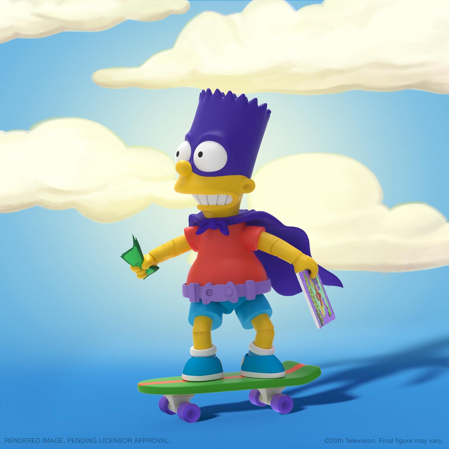 Super7 Ultimates The Simpsons Bartman - 7' The Simpsons Action Figure With Accessories Classic Tv Show Collectibles And Retro Toys