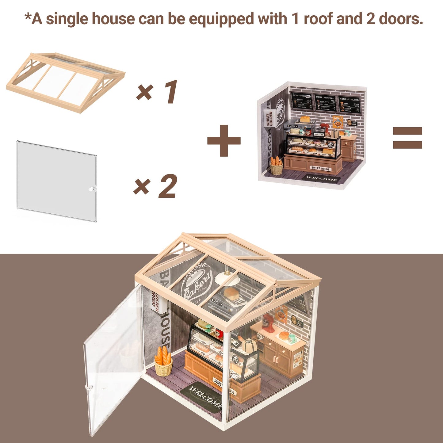 Rolife Roof For Super Store Series, Super Creator Accessories