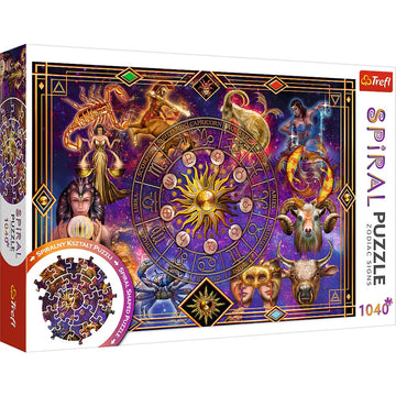 Trefl 1040 Piece Spiral Zodiac Signs Jigsaw Puzzle, 27x19 Multicoloured Print for Adults & Kids 12+