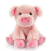 Stuffed Pig Sitting Toys Plush Animal Realistic Animal Characters Stuffed Filled in Limbs 8.5 Inch Soft Huggable Gifts for Kids with Stuffed Animals Birthday Gift for Girls Boys