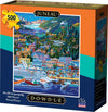 D·O·W·D·L·E Jigsaw Puzzle - Juneau - 500 Pieces - Blue Chip Board, Cardboard