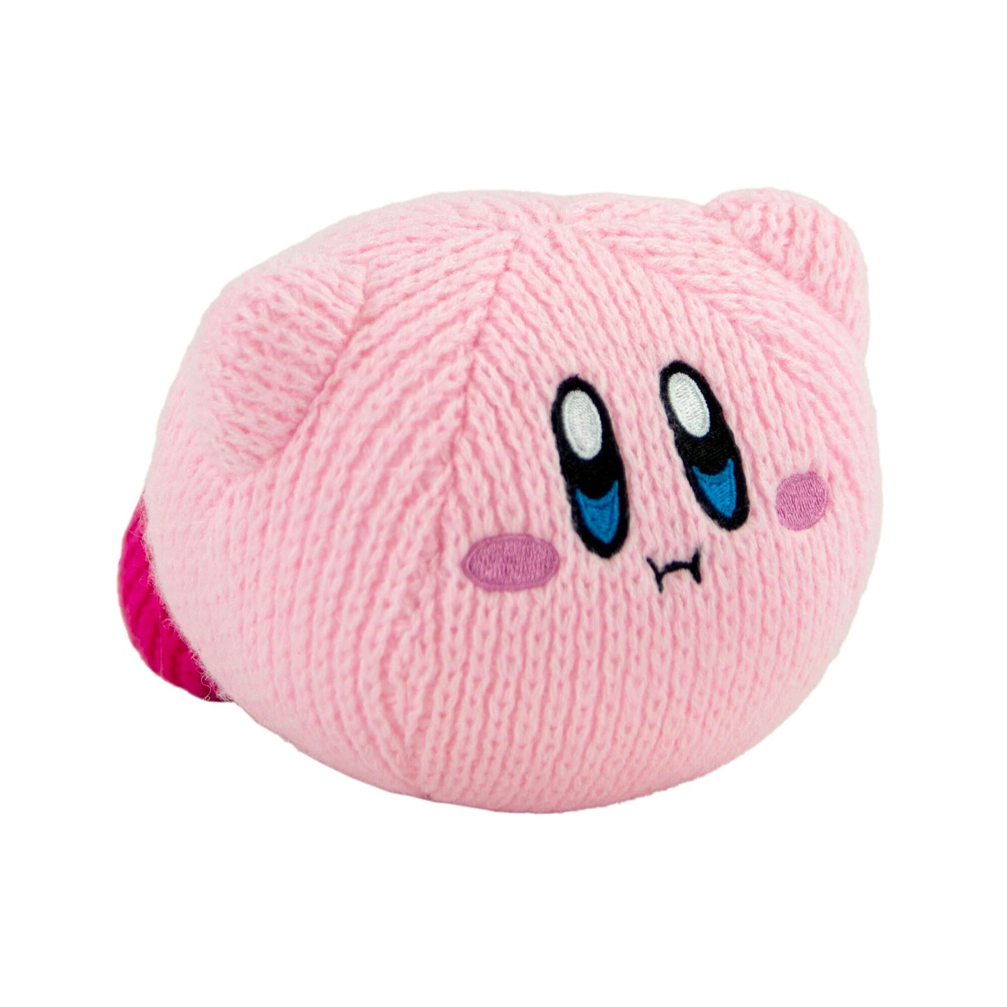 Tomy Nuiguru Knit Kirby Plush - Hovering Kirby Plushie - Knit Plushies - Soft And Squishy Kawaii Plushies - Video Game Collectibles - Gaming Room Decor - 6 Inch
