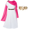 Togrop Greek Toga Costume For Kids Girls Ancient Greece Mythos Philosopher Rome Nobility Cosplay 8-12 Years