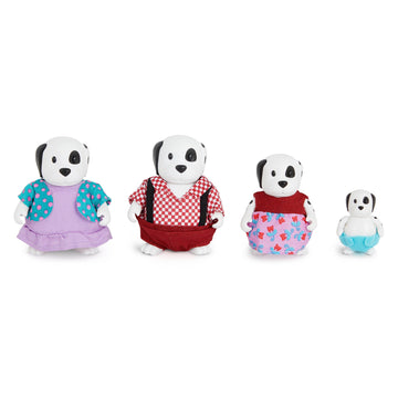 Li'l Woodzeez Woofwinkle Dog Family Set of 4 Collectible Figures – Non-Flocked, Multicolor, Plastic, Model WZ6831C6SZ, Gift Toy for Kids