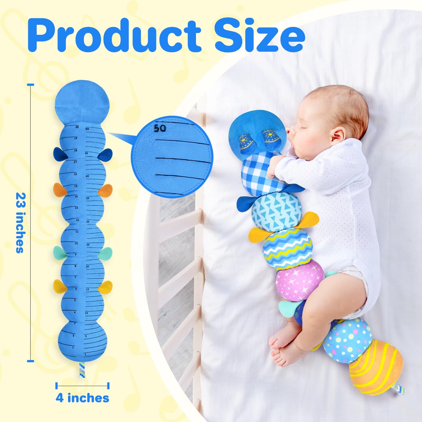Kmuysl Baby Toys 0 To 12 Months, Musical Stuffed Animal Toys For 0-3-6-12 Months, Soft Sensory Toys With Crinkle And Rattles, In