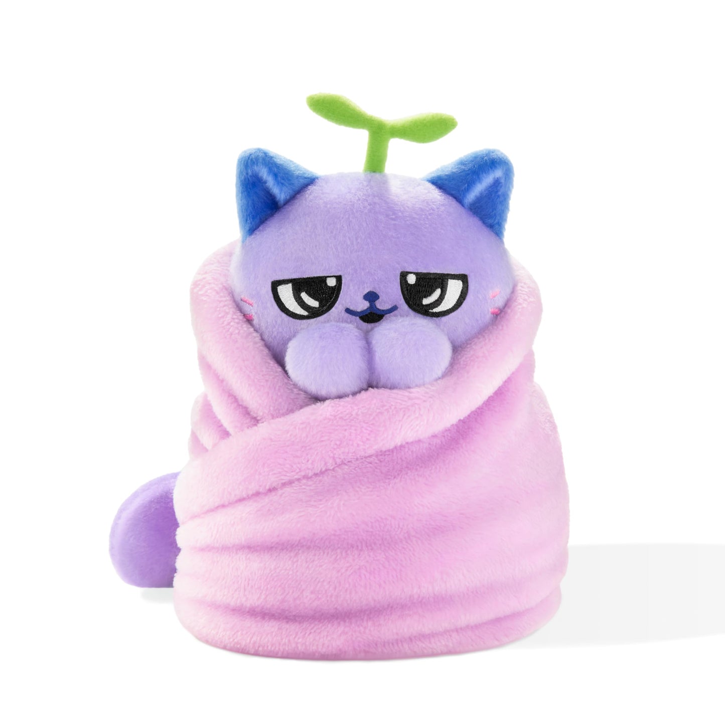 Purritos 7 Inch Plush Cat In Blanket Beans