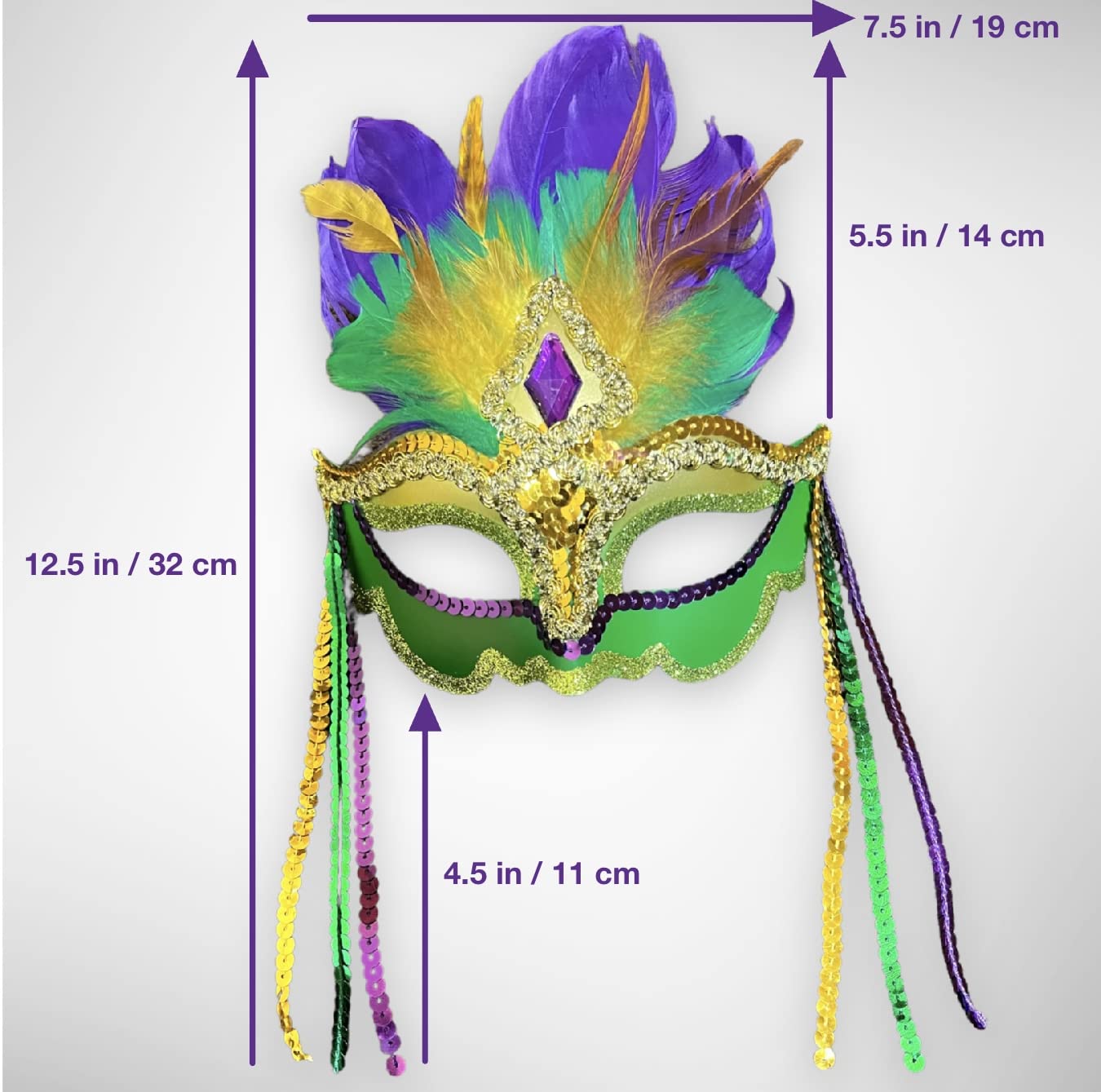 Lux Trends Set Of 2 Mardi Gras Masquerade Mask Feathers Venetian Carnival Mask For Carnival Halloween Cosplay Party For Women (F