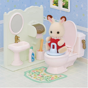 Calico Critters Toilet Set Multicolor