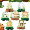 Jamonxi Jungle Theme Baby Shower Decorations Gender Neutra For Boy Girl, Green Honeycomb Centerpiece Table Decorations Safari Ki
