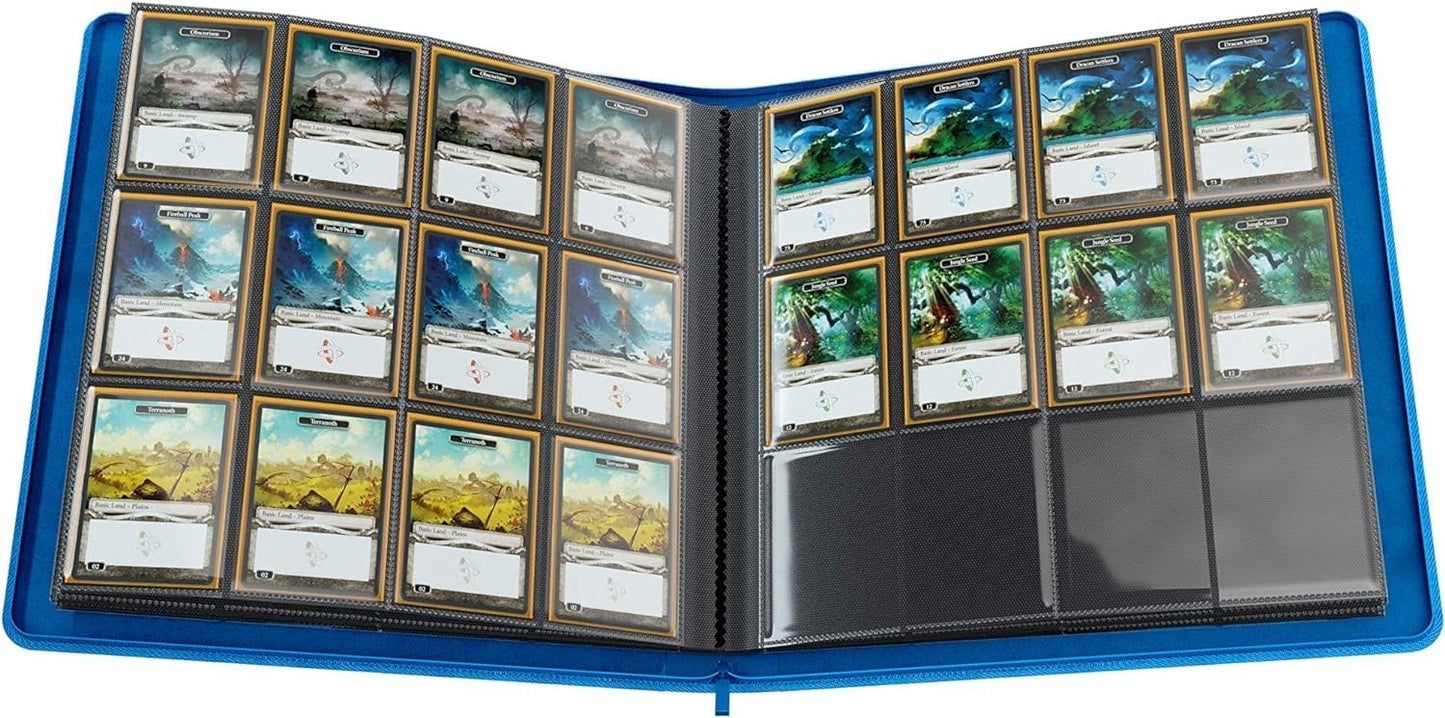 Gamegenic Blue 24-Pocket Zip-Up Album, 480 Card Capacity