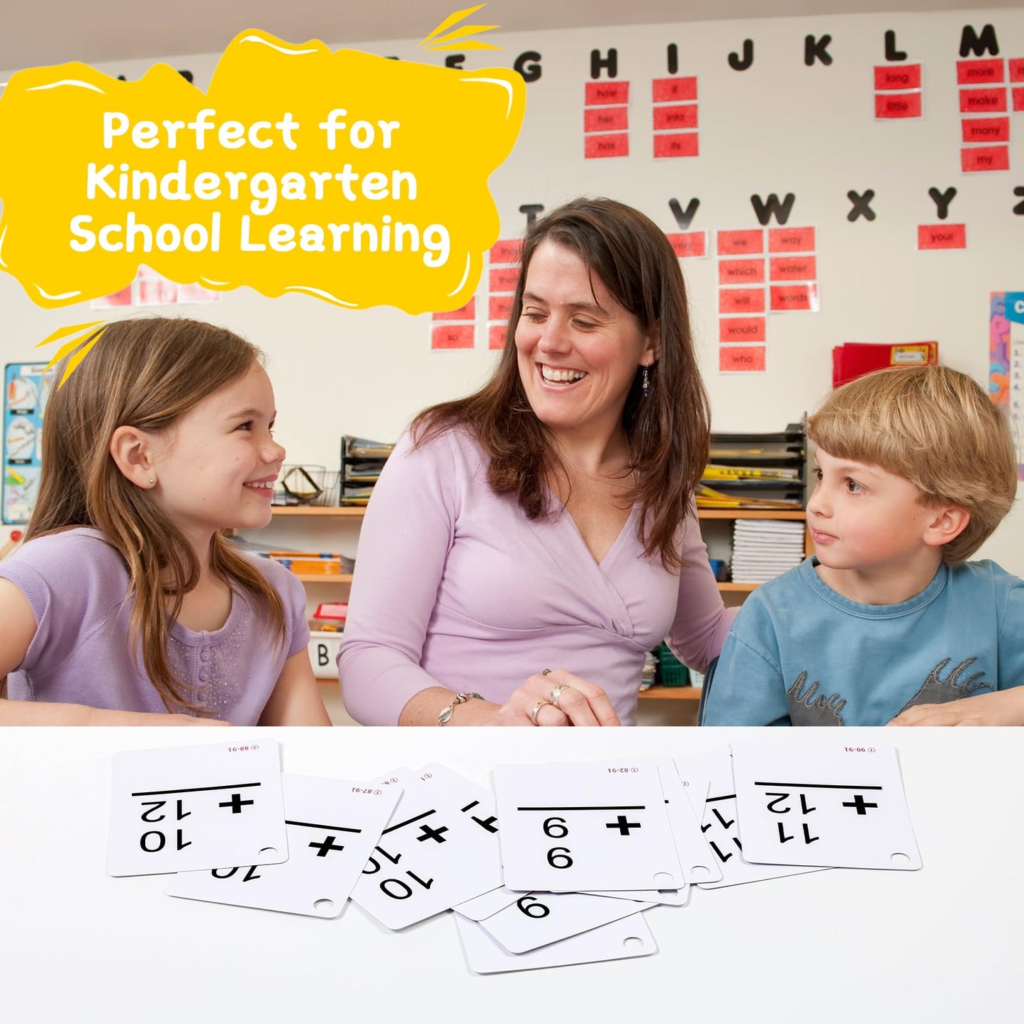 Alened Addition And Subtraction Math Flash Cards, Math Games For Preschool (Pre-K), Kindergarten,1St 2Nd 3Rd 4Th 5Th 6Th Grade,