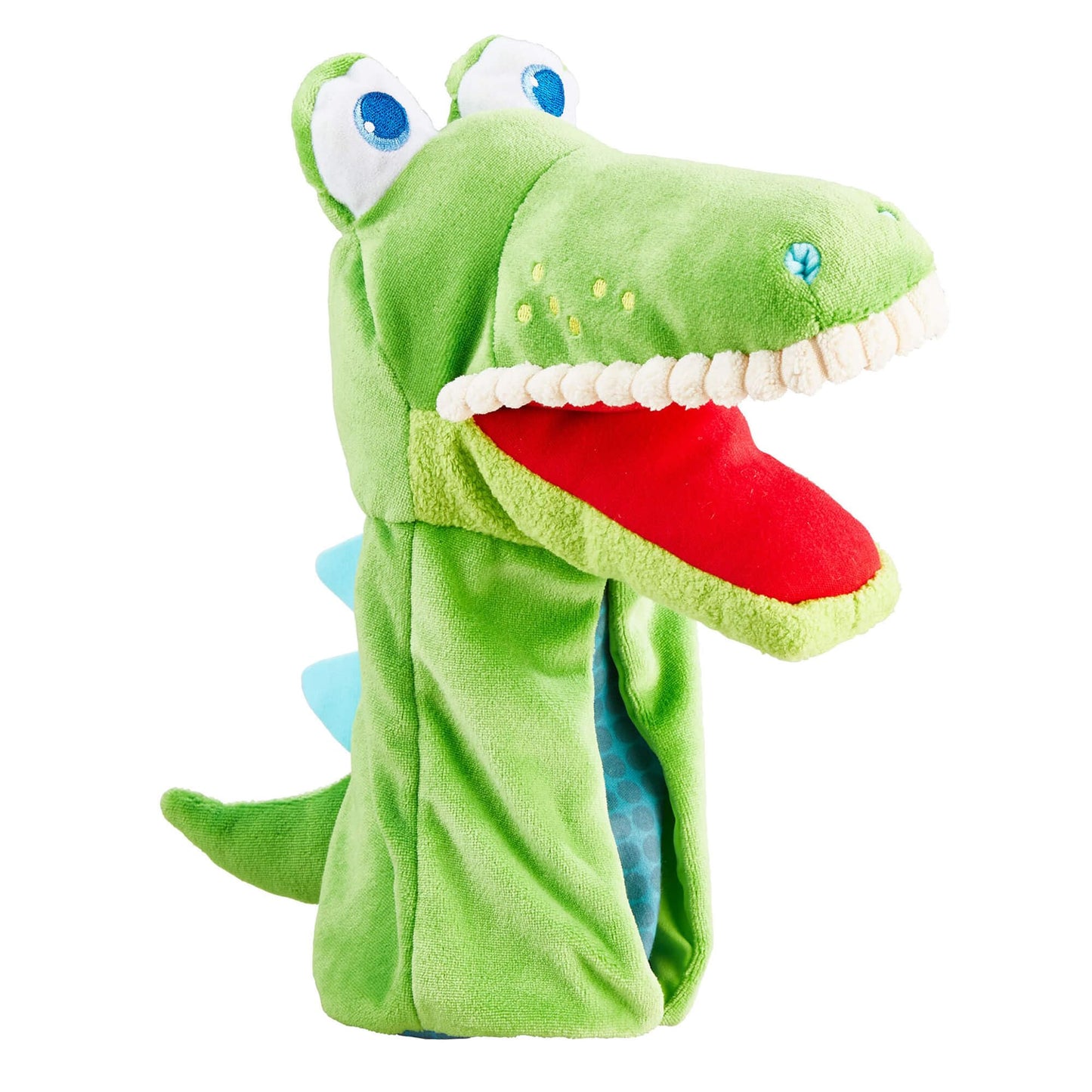 Haba Hand Puppet - Eat It Up Croco Interactive Puppet Show Toy With Belly Bag For Storytelling, Toddler Activities, Speech Therapy Toys And Pretend Play For 18 Months And Up