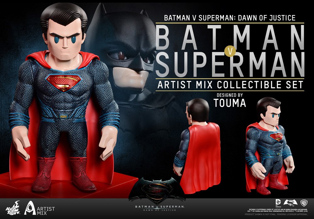 Hot Toys Batman Vs Superman Dawn Of Justice Bobblehead Figures (Blue/Red/Black/Grey)
