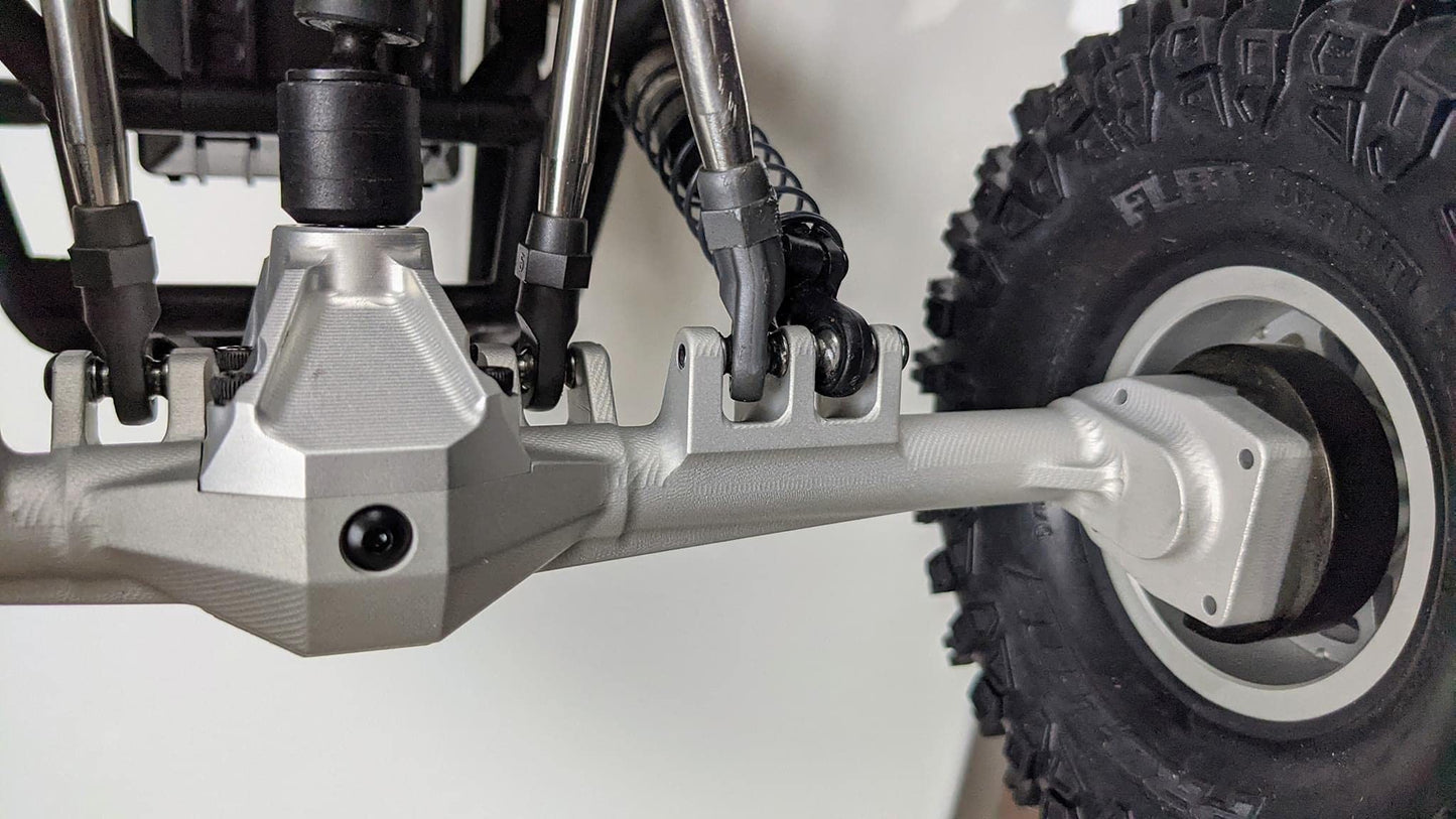Treal Capra Rear Axle Housing CNC Solid Billet Aluminum 7075 One-Piece Design(Clear)