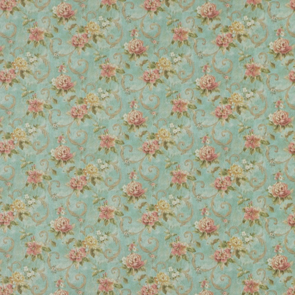 iLAND Originality Dollhouse Wallpaper 39 * 15.7 inch, Dollhouse Accessories on 1:12 Scale or 1:6 Scale (Blossom)