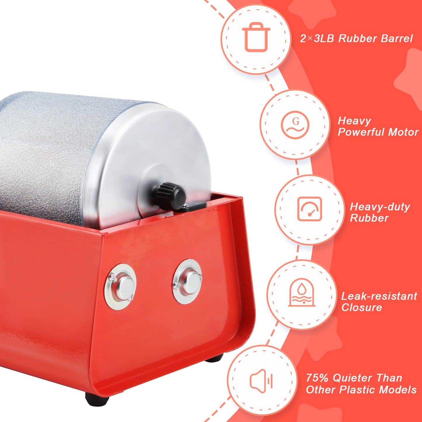Leegol Electric Rock Tumbler 6Lb Machine