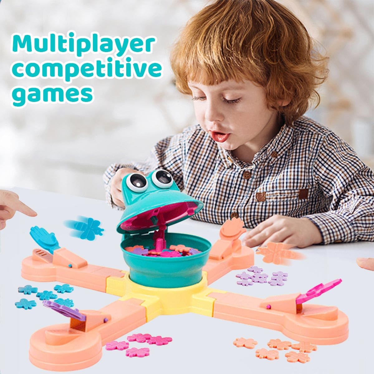 Kejih Classic Feed Frog Board Game,Multiplayer Athletic Game,Frog Eating Bugs Game,Exercise The Speed Of The Reaction Game,Surprise Exciting Family And Friend Party Games,Suitable For Kid