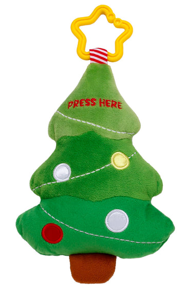 Baby Starters Magic Years 8 Inch Musical Light Up Plush Toy With Travel Hook, Christmas Tree, Green