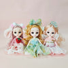 Sufeasdf 3 Pcs 6 Inch Princess Girl Mini Dolls, Small Princess Dolls, Little Girl Miniature Dolls for 3+ Year Old Girls