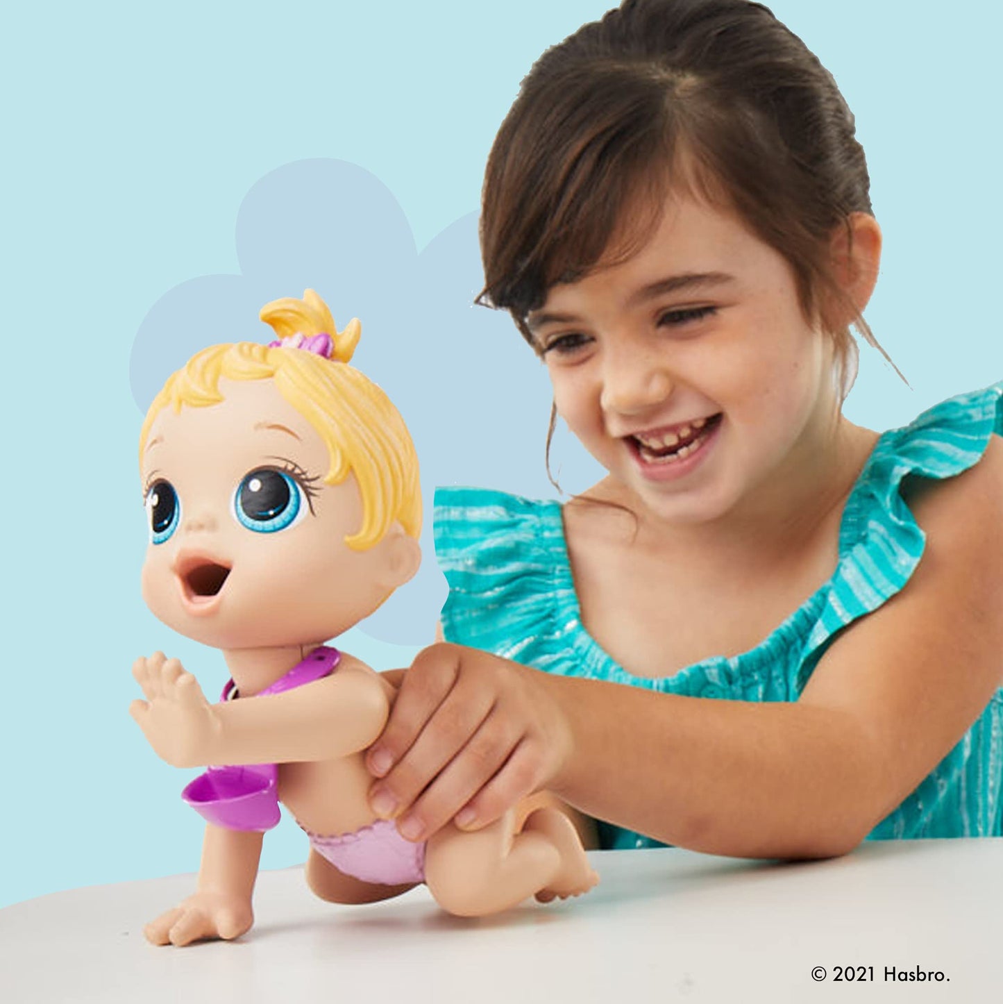 Baby Alive Lil Snacks Doll, Eats And Poops, Snack-Themed 8-Inch Baby Doll, Snack Box Mold, Toy For Kids Ages 3 And Up, Blonde Hair