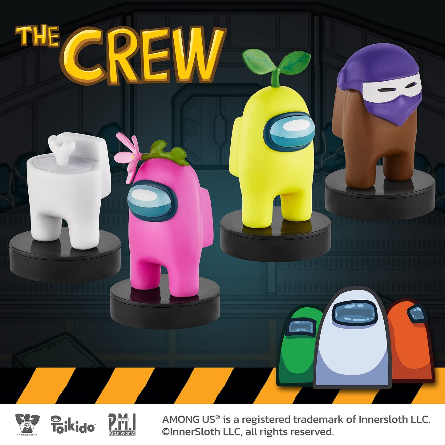 Among Us Stamps for Kids | 5 Among Us Stampers in 1 Pack + 3 Accessories | Among Us Party Favors and Playable Collectibles | Amo