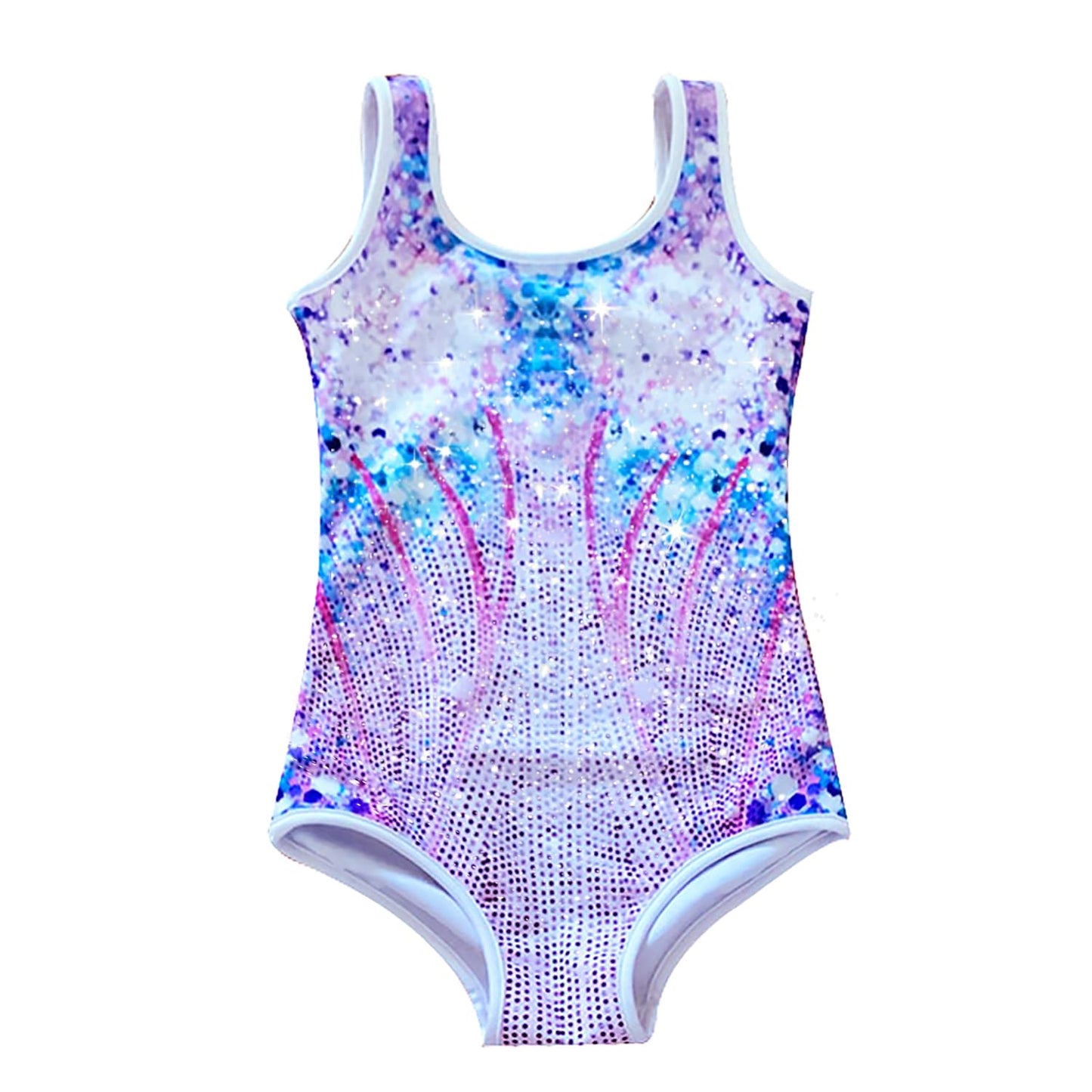 Hewtwerck Girls Birthday Outfit Costume Kids Fans Sparkles Lover Bodysuit Leotard Halloween Birthday Party Cosplay (Multicolour,