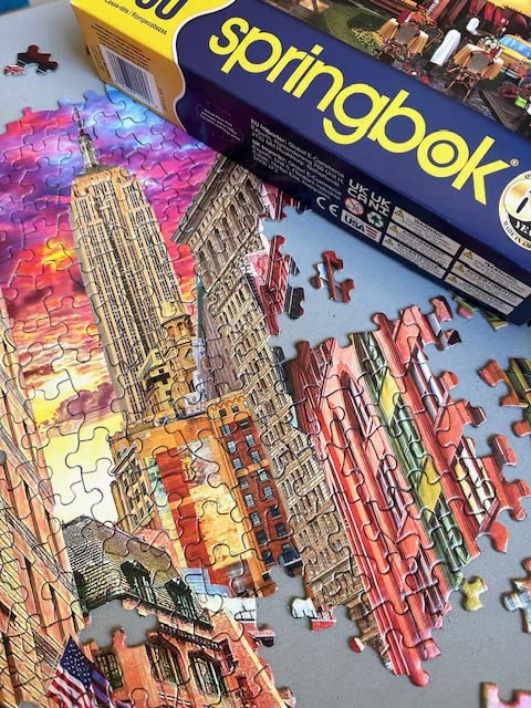 Springbok'S 1000 Piece Jigsaw Puzzle Nyc Street - Made In Usa